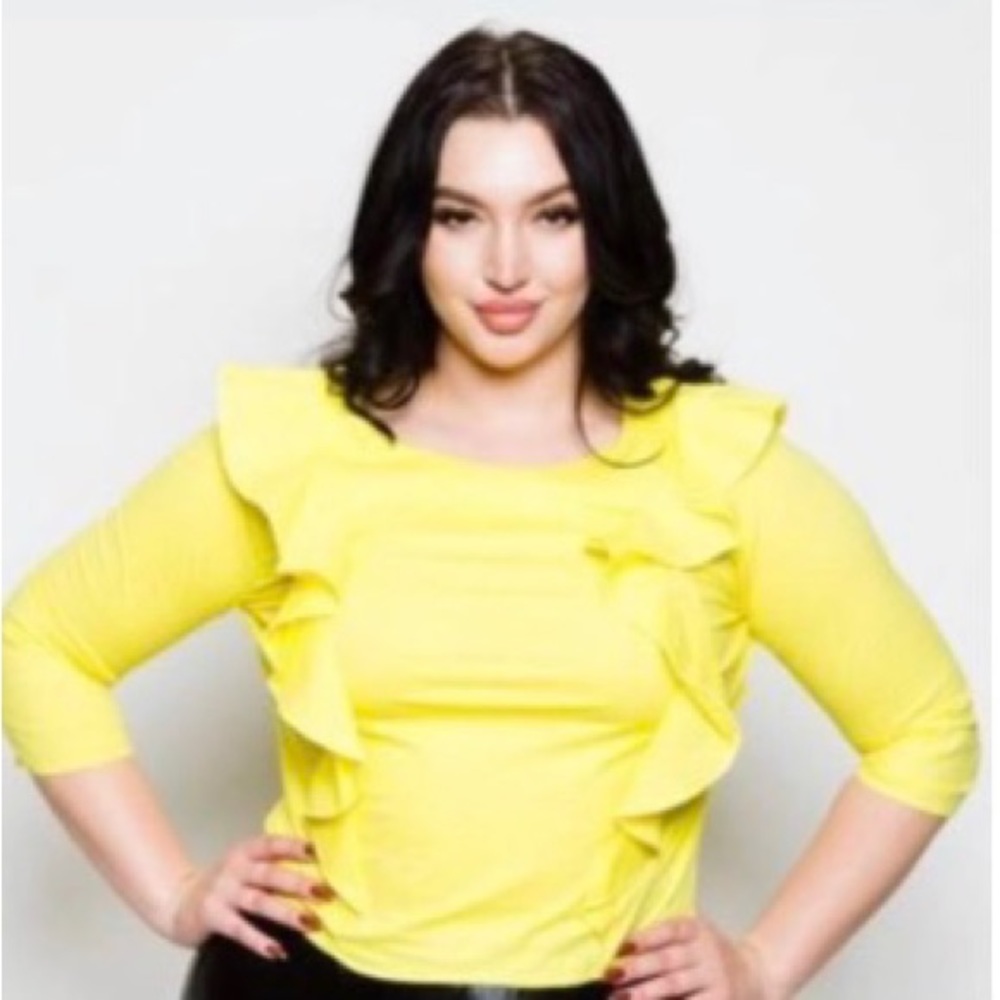 Ruffled Top, Sz 2XP